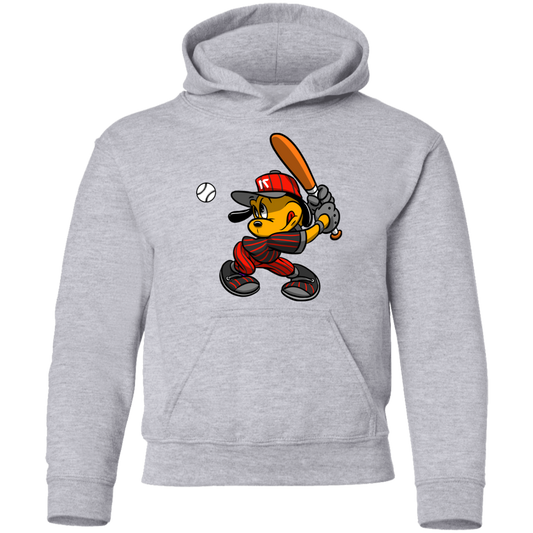 Baseball Dog Cartoon Kids Hoodie
