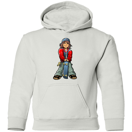 Skater Boy Cartoon Kids Hoodie