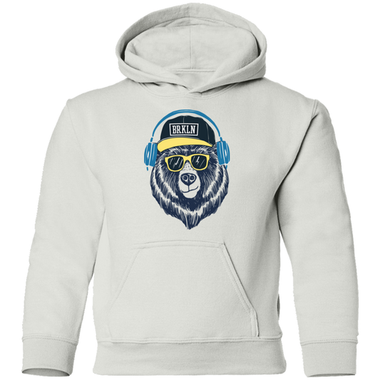 Bear Headphones Kids Hoodie
