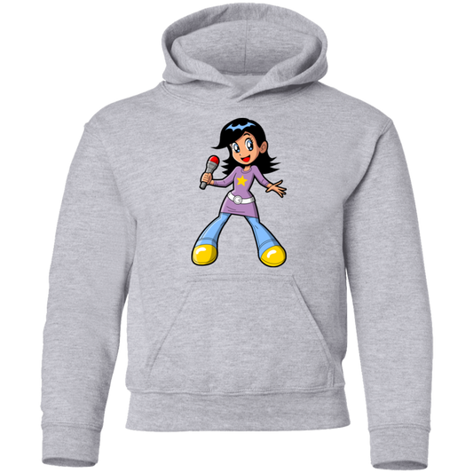 Singing Girl Cartoon Kids Hoodie
