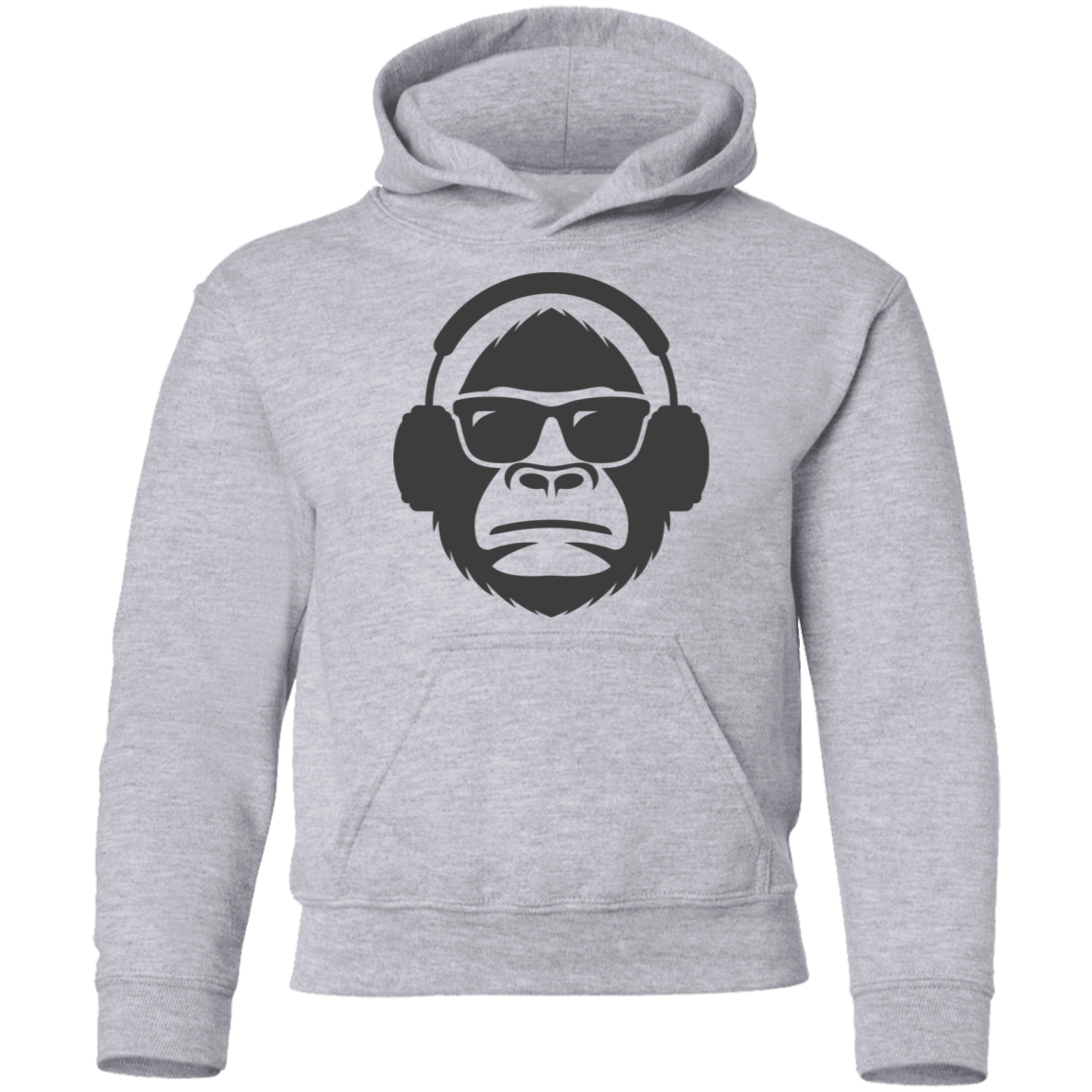 Monkey Headphones Kids Hoodie