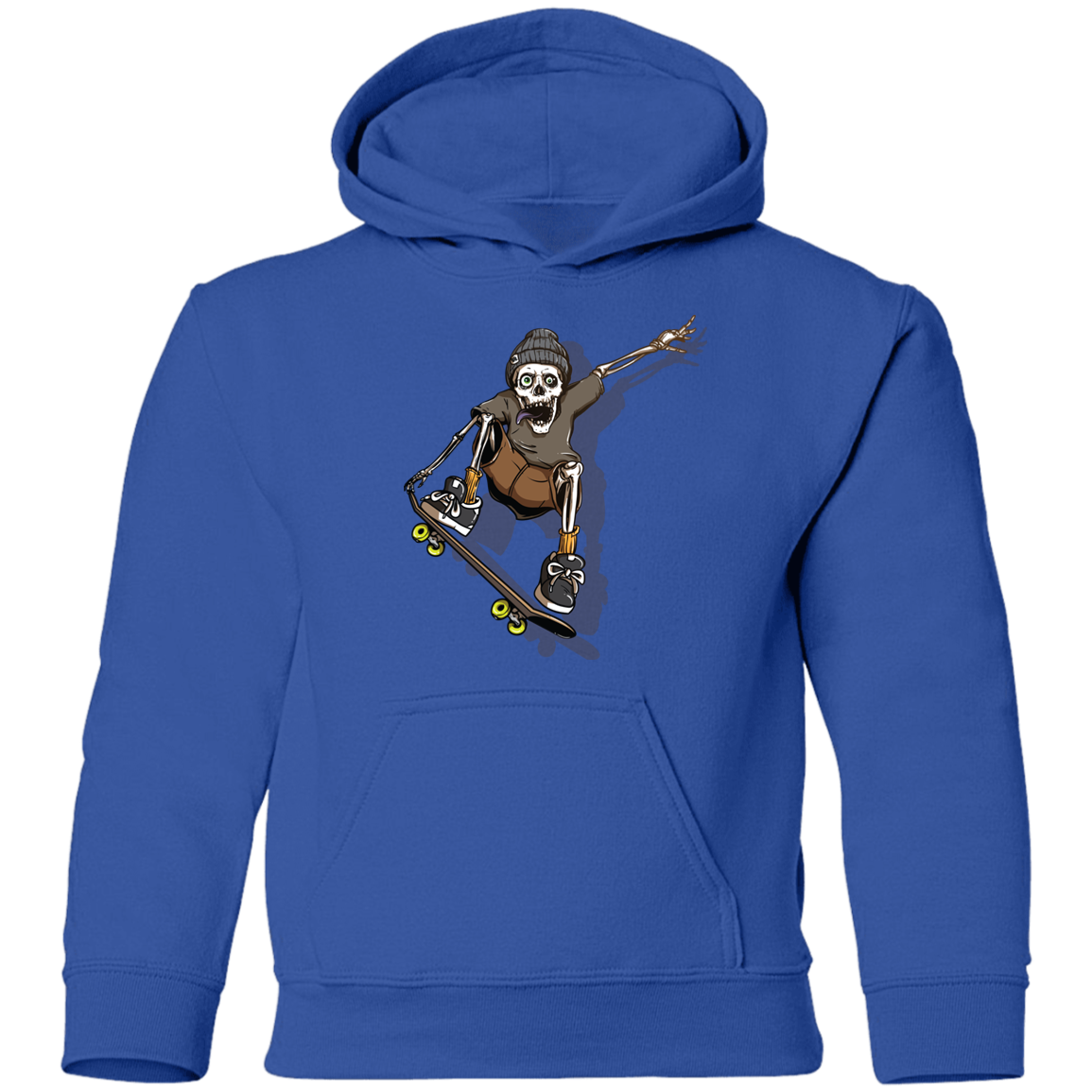Skeleton Skater Kids Hoodie