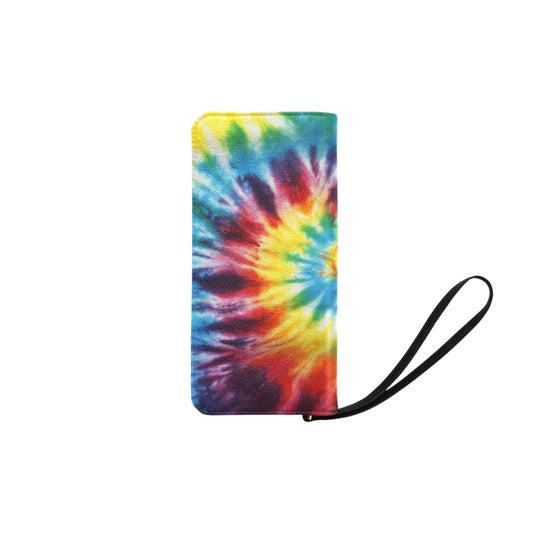 Colorful Tie Dye Abstract Art Clutch Purse