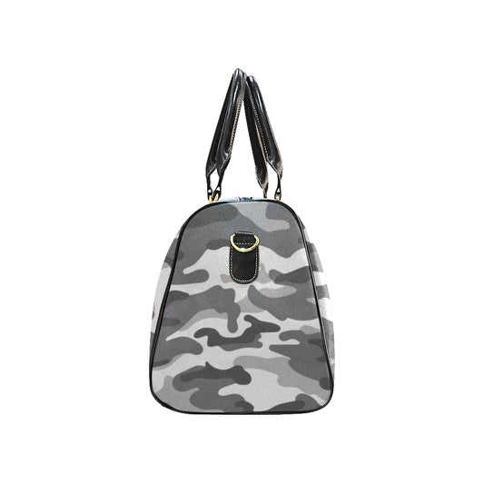 Grey Camouflage Travel Bag
