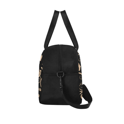 Tan Roses Decor Fitness Bag Fitness