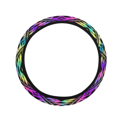 Neon Ethnic Steering Wheel Cover