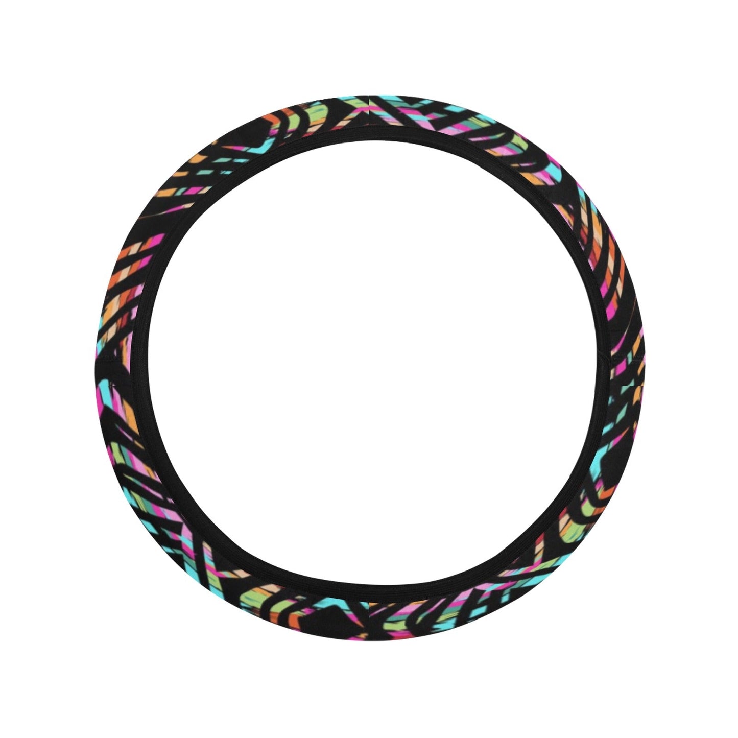 Colorful Abstract Steering Wheel Cover