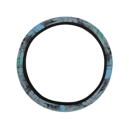 Abstract Plaid Steering Wheel Cover