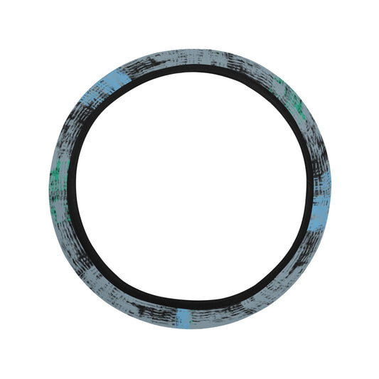 Abstract Plaid Steering Wheel Cover