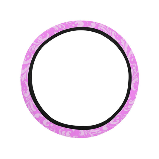 Pink Elegant Decor Steering Wheel Cover