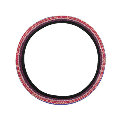 Colorful Rainbow Stripes Steering Wheel Cover