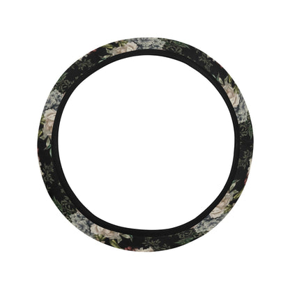 Floral Pattern Steering Wheel Cover