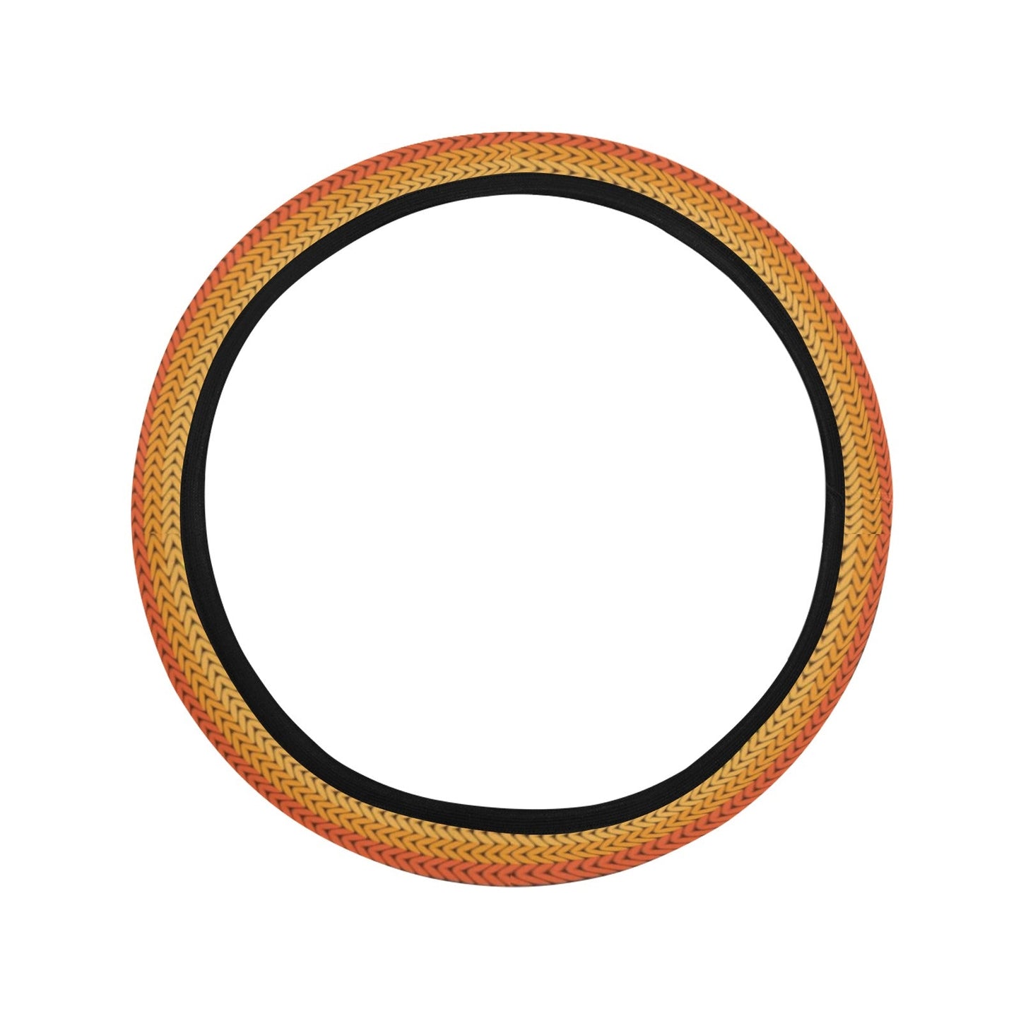 Rainbow Stripes Knit Print Steering Wheel Cover