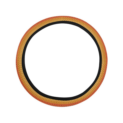 Rainbow Stripes Knit Print Steering Wheel Cover