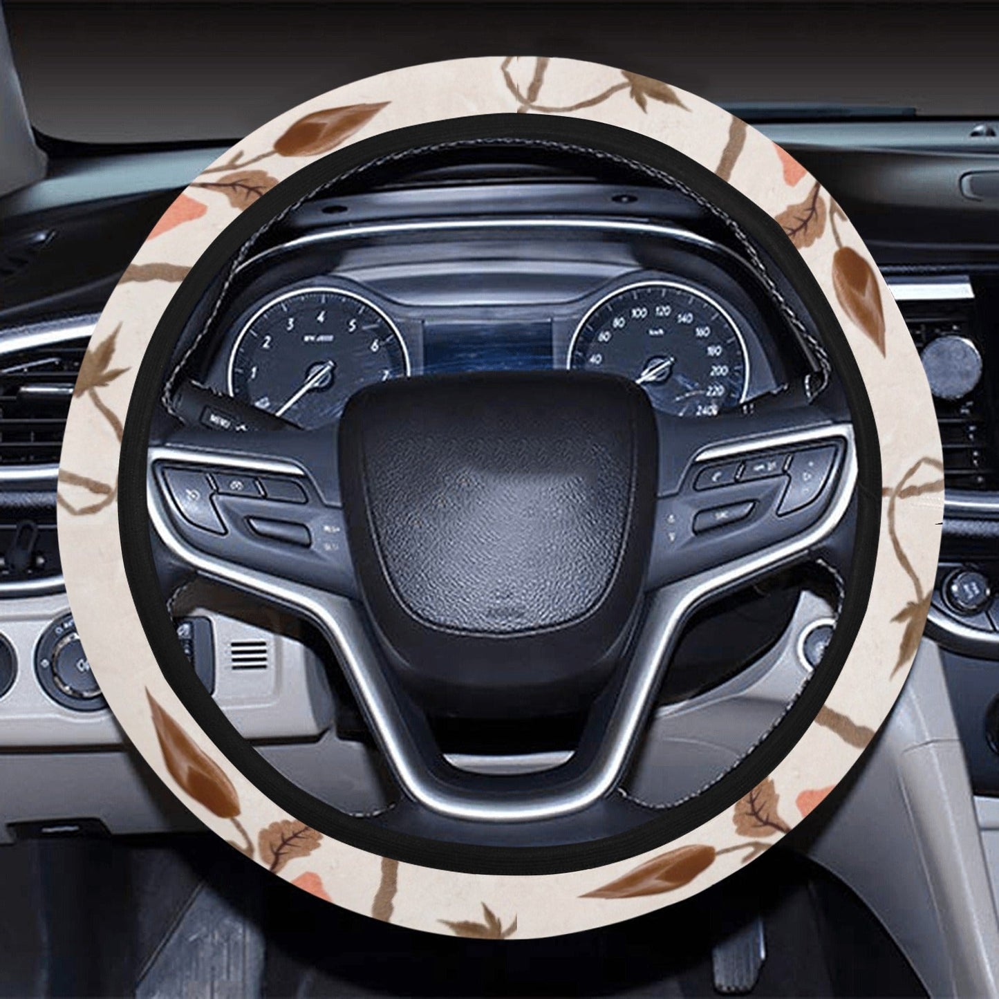 Vintage Floral Steering Wheel Cover