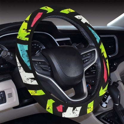 Colorful Abstract Steering Wheel Cover