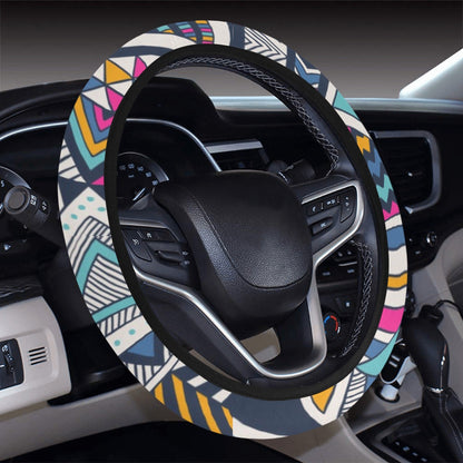 Colorful Tribal Steering Wheel Cover