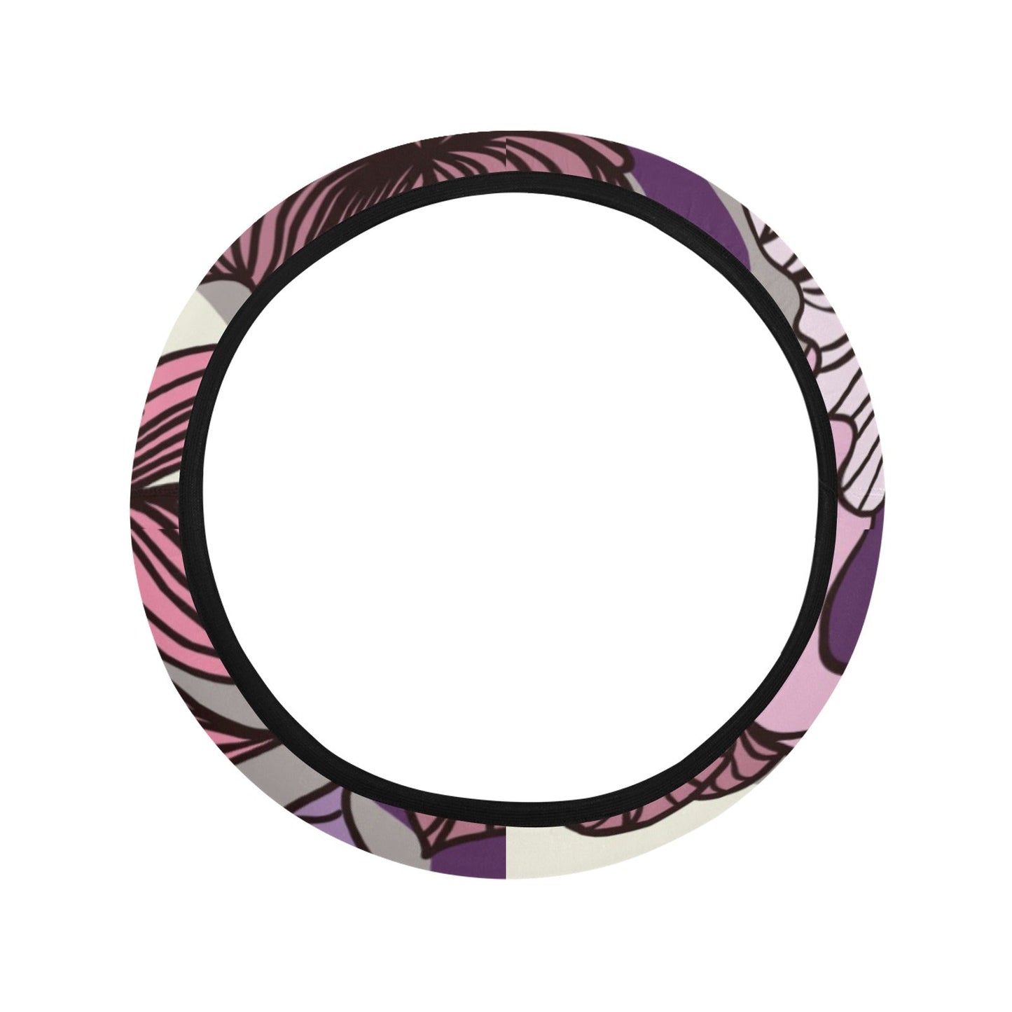 Colorful Floral Steering Wheel Cover