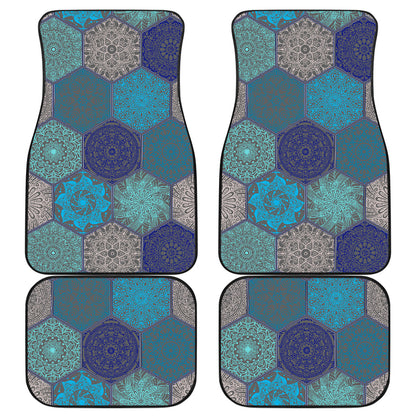 Mandalas Honeycomb Car Floor Mats