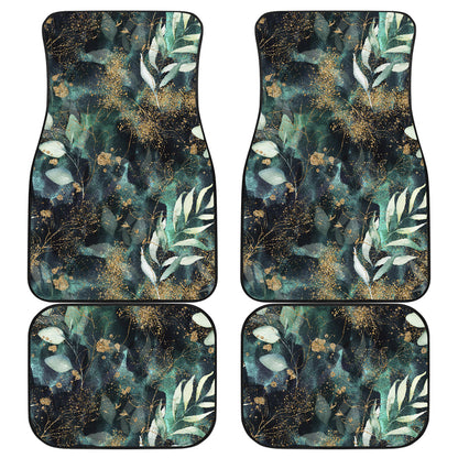 Green Leaves Car Floor Mats