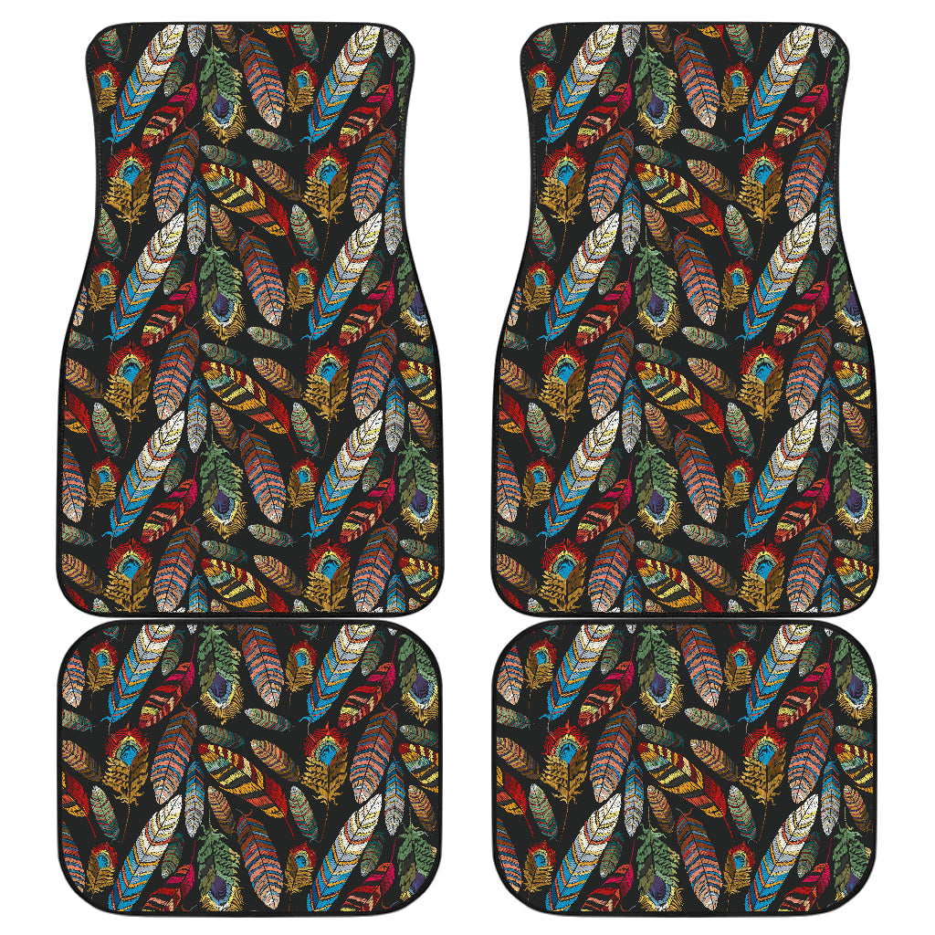 Colorful Feathers Car Floor Mats