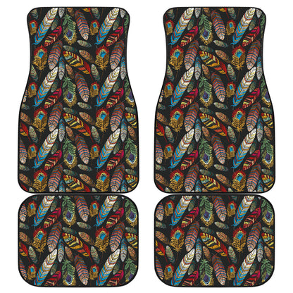 Colorful Feathers Car Floor Mats