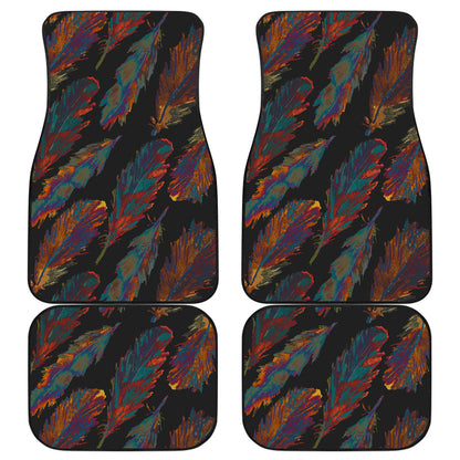 Dark Feathers Car Floor Mats