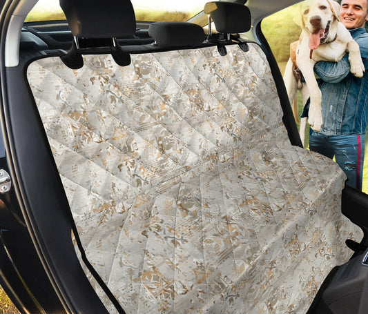 Vintage Decor Car Back Seat Pet Cover