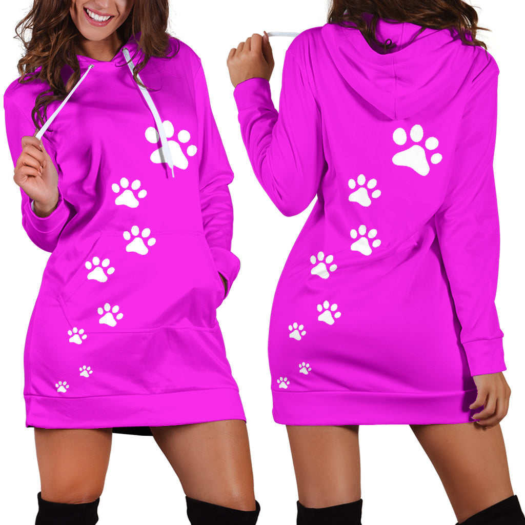 Dog Paws Hoodie Dress
