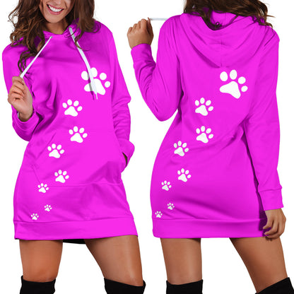 Dog Paws Hoodie Dress