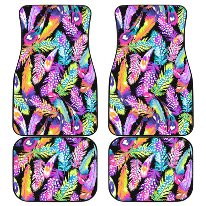 Colorful Feathers Car Floor Mats