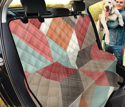 Abstract Diagonal Car Back Seat Pet Cover