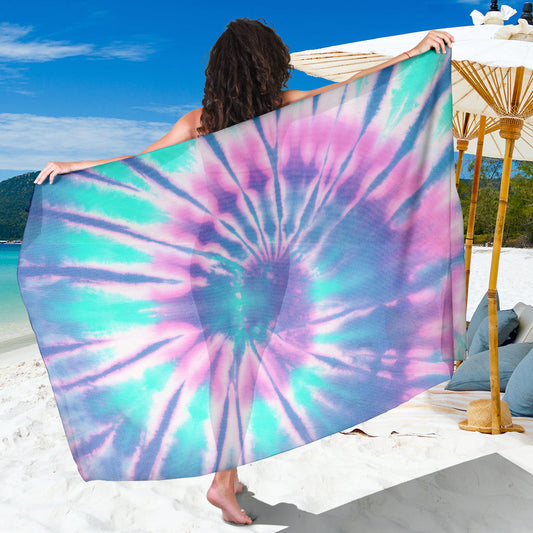 Pink & Blue Tie Dye Sarong