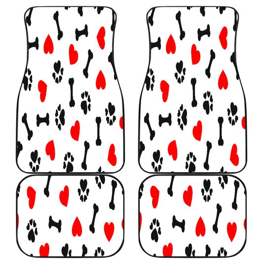 FRONT/BACK DOG LOVE CAR MATS