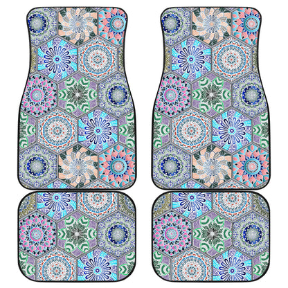 Mandalas Honeycomb Car Floor Mats
