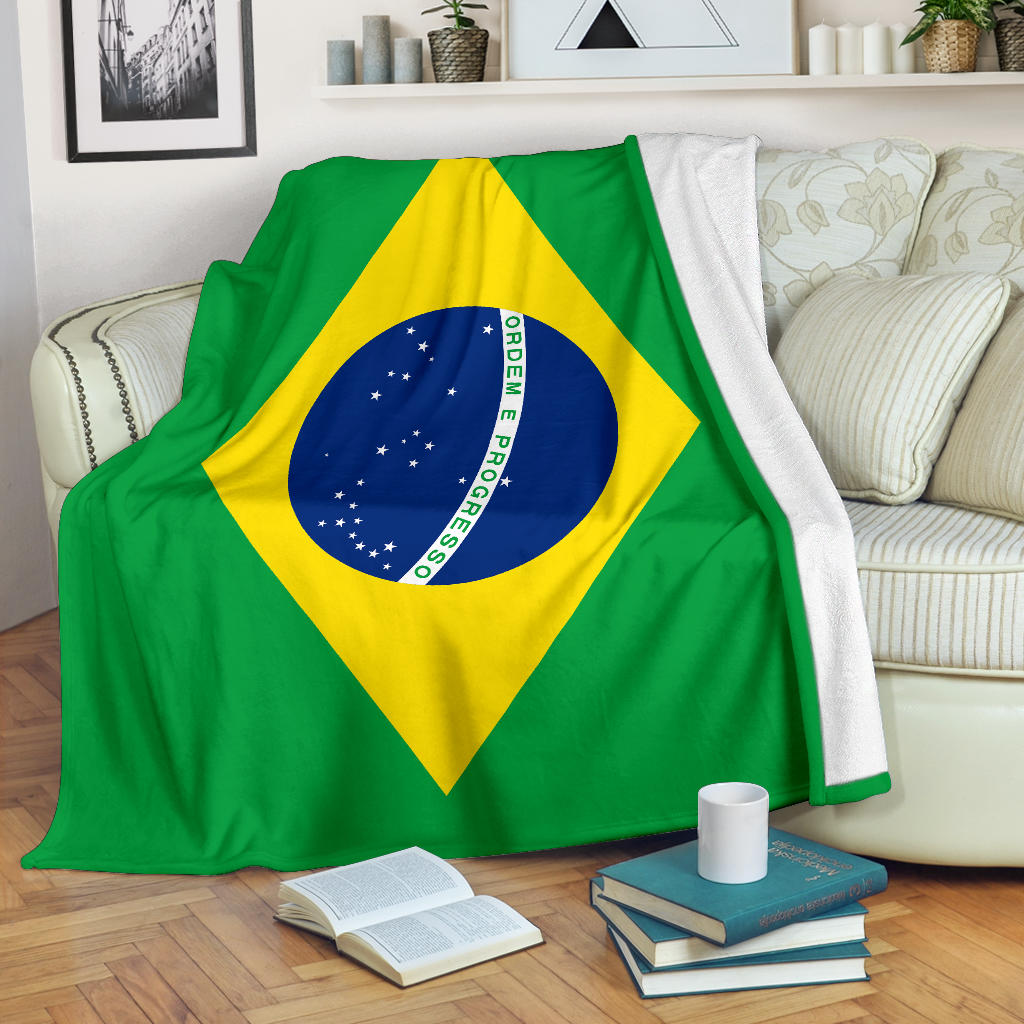 Brazilian Flag Blanket
