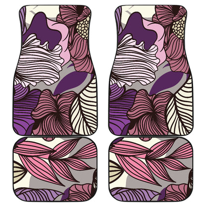 Colorful Floral Car Floor Mats