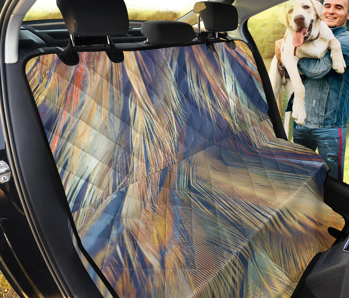 Feathers Car Back Seat Pet Cover