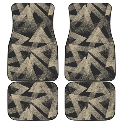 Abstract Zig Zag Car Floor Mats