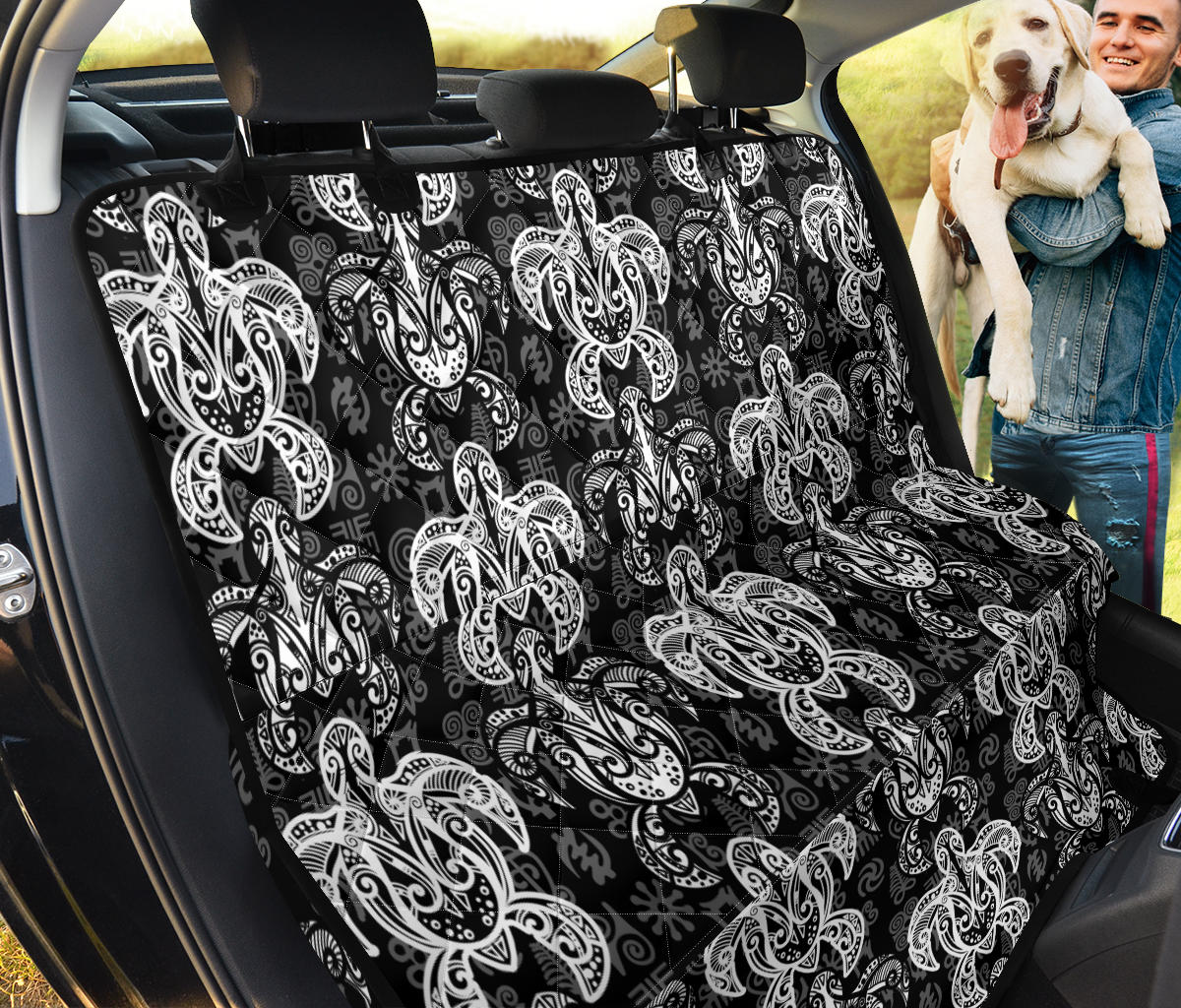 Tribal Turtle Car Back Seat Pet Cover