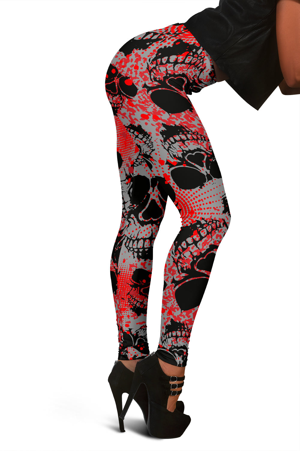 Red Skulls Leggings