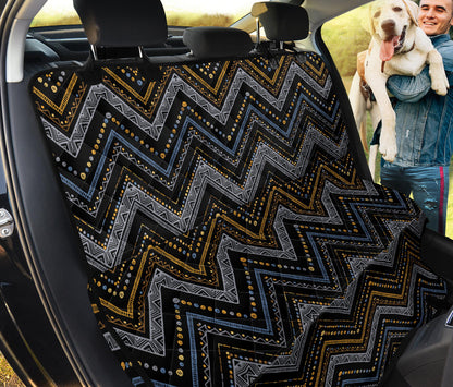 Ethnic Zig Zag Car Back Seat Pet Cover