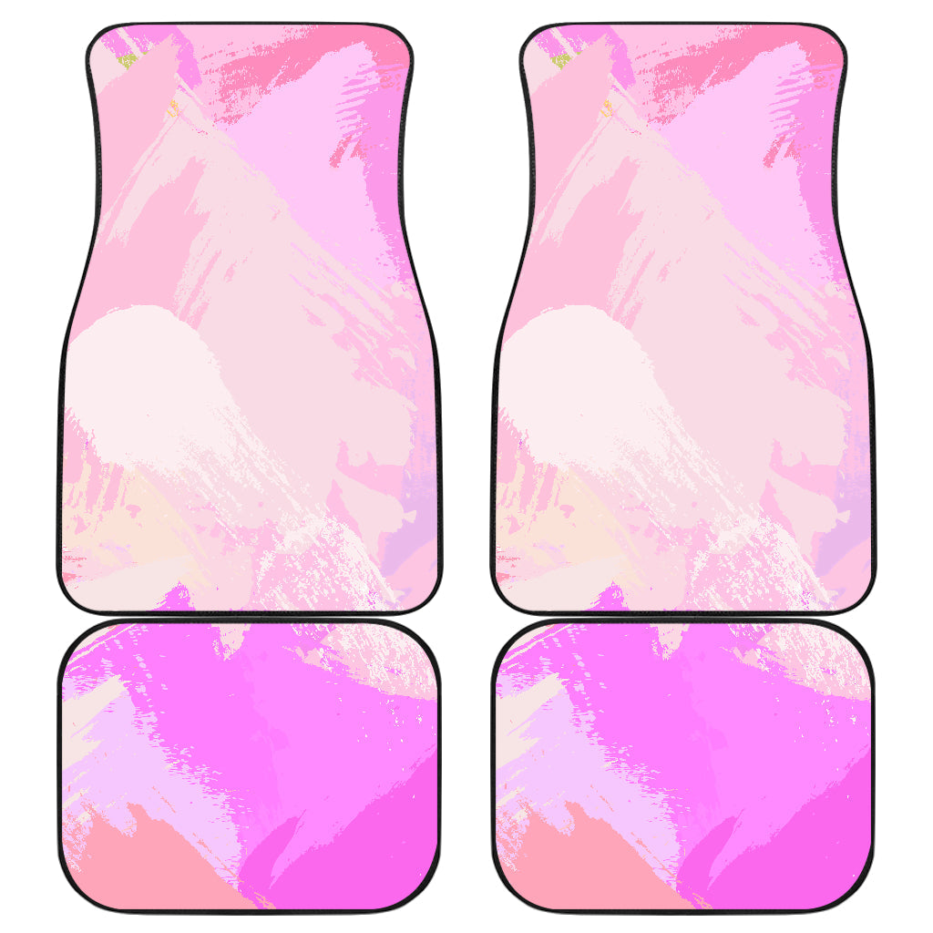 Pink Pastel Abstract Car Floor Mats