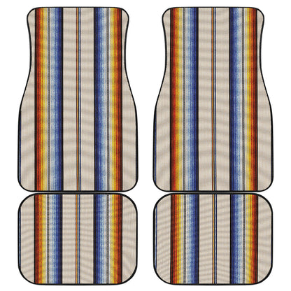 Rainbow Stripes Car Floor Mats