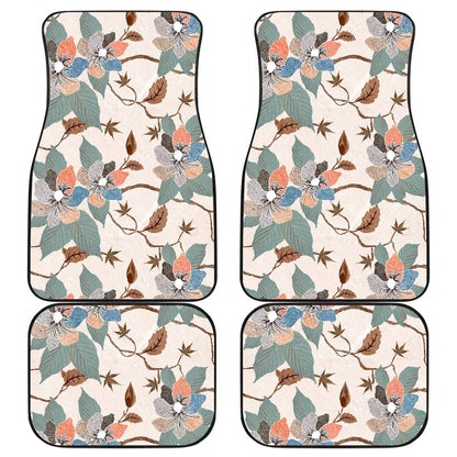 Vintage Floral Car Floor Mats