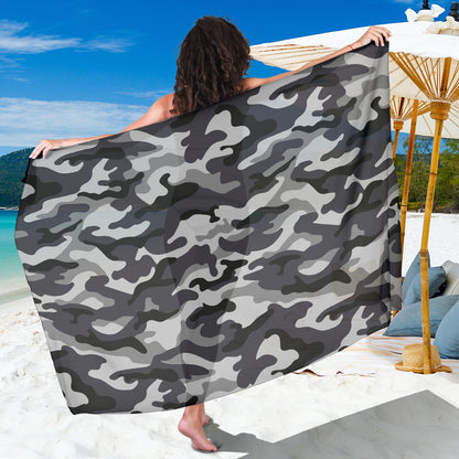 Grey Camouflage Sarong