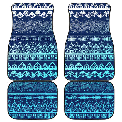 Blue Boho Car Floor Mats