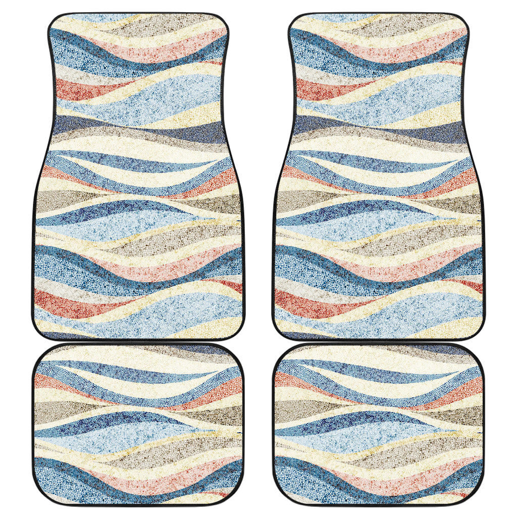 Abstract Waves Car Floor Mats