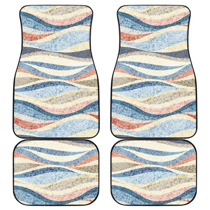 Abstract Waves Car Floor Mats