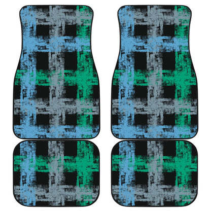 Abstract Plaid Car Floor Mats